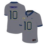 Men's West Virginia Mountaineers NCAA #10 Dylan Tonkery Gray Authentic Nike 2019 Stitched College Football Jersey JI15S50TP